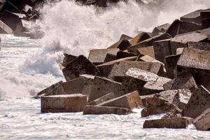 spatten golven visie foto