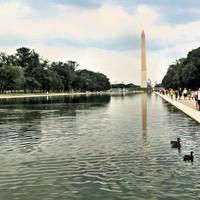 een visie van de Washington monument in 2015 foto