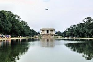 een visie van de Lincoln gedenkteken in Washington foto