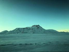 een visie van IJsland in de winter foto