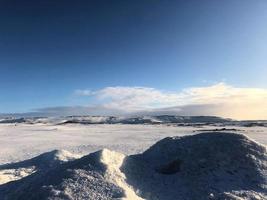 een visie van IJsland in de winter foto