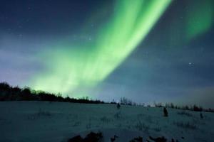 noordelijk lichten, Aurora borealis, in Lapland Finland foto