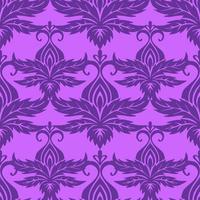 symmetrisch naadloos ornament tegel van Purper grafisch abstract elementen Aan magenta achtergrond, textuur, ontwerp foto