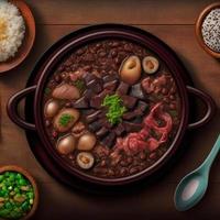 heerlijk braziliaans feijoada voedsel foto