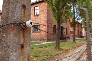 Auschwitz-Birkenau nazi concentratie kamp museum in Polen. Auschwitz oswiecim Joods gevangenis in bezet Polen gedurende tweede wereld oorlog en holocaust. foto