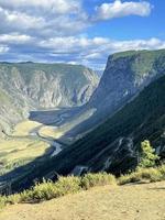 mooi landschap in de altai bergen, Rusland foto