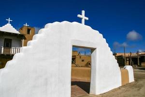 San Geronimo kapel in Taos Pueblo, Verenigde Staten foto