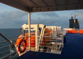 visvangst boten Aan de kust van de Baltisch zee foto