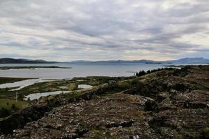 een visie van IJslands landschap in de zuiden van de land foto