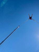 bungee springt, extreem en pret sport foto