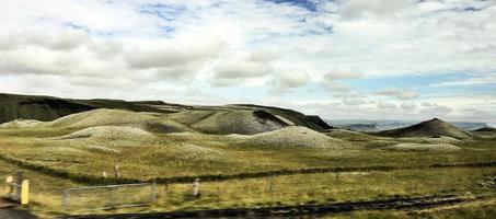 een visie van IJslands landschap in de zuiden van de land foto