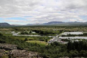 een visie van IJslands landschap in de zuiden van de land foto