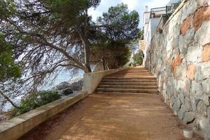 camino de ronda, een weg parallel naar de Catalaans costa bravoure, gelegen Aan de middellandse Zee zee in de noorden van Catalonië, Spanje. foto