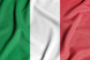 nationaal vlag van de Italië. de hoofd symbool van een onafhankelijk land. foto