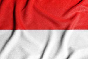 nationaal vlag van de Indonesië. de hoofd symbool van een onafhankelijk land. vlag van Indonesië. foto