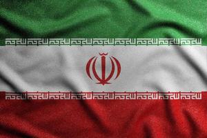 nationaal vlag van de iran. de hoofd symbool van een onafhankelijk land. foto
