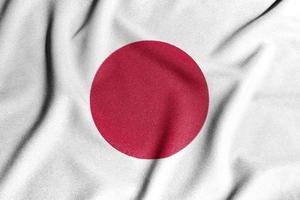 nationaal vlag van de Japan. de hoofd symbool van een onafhankelijk land. vlag van Japan. een attribuut van de groot grootte van een democratisch staat. foto