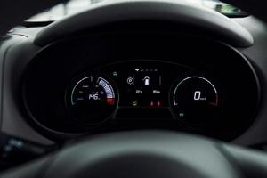 gedetailleerd visie van modern auto's interieur. luxe en kwaliteit auto- foto