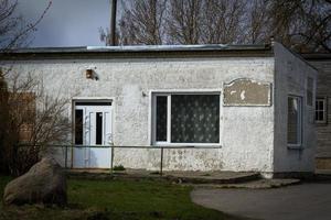 een klein stad- in Letland foto