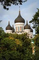 oud stad- van Tallinn in zomer foto