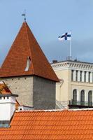 oud stad- van Tallinn in zomer foto