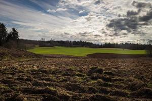 voorjaar landschappen met wolken foto