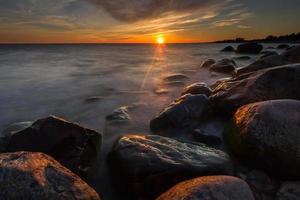 voorjaar landschappen Aan de eiland van hiiumaa foto