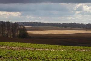 voorjaar landschappen met wolken foto