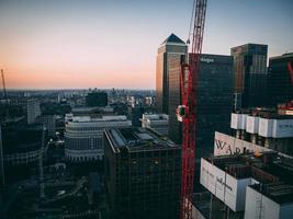 uitzicht op Londen bij zonsondergang foto