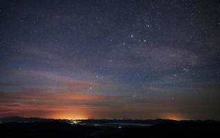 stad Aan de horizon. majestueus Karpaten bergen. mooi landschap. adembenemend visie foto