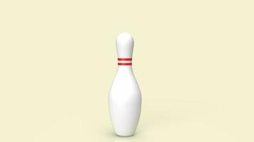 een pin bowling beeld 3d renderen foto