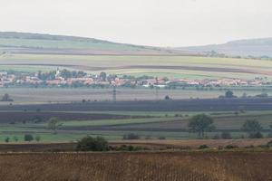 herfst landschap in een Moravisch velden foto