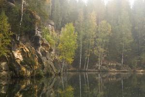 herfst- landschappen van adrspach foto