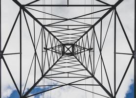 staal elektriciteit transmissie lijn macht toren abstract foto