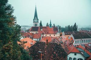 keer bekeken van in de omgeving van de straten van ljubljana, Slovenië foto