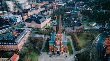 allemaal heiligen kerk gezien in lund, Zweden foto