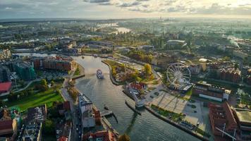 antenne visie van de Pools stad van gdansk foto