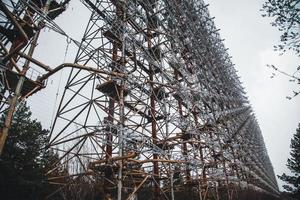 duga radar van de Tsjernobyl uitsluiting zone foto