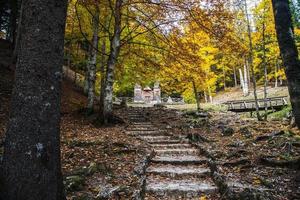 de Russisch kapel in triglav nationaal park in Slovenië foto