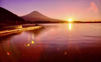 monteren fuji van meer tanuki foto