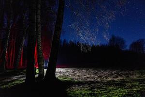 nacht landschappen in de Open lucht foto