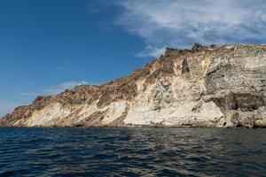 landschappen van de eiland van Santorini foto