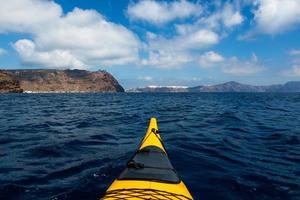 landschappen van de eiland van Santorini foto