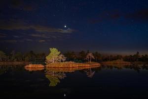 nacht landschappen in de Open lucht foto