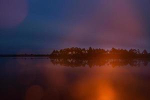 nacht landschappen in de Open lucht foto