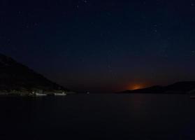 nacht landschappen in de Open lucht foto