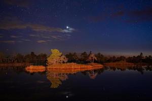 nacht landschappen in de Open lucht foto