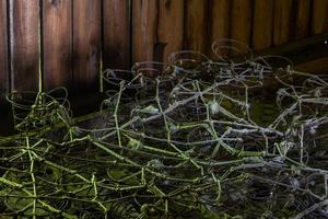 interieur van een verlaten huis foto