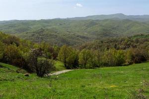 voorjaar landschappen van de bergen van Griekenland foto