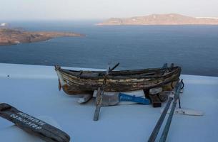 landschappen van de eiland van Santorini foto